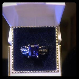 Purple/ blue stone ring
